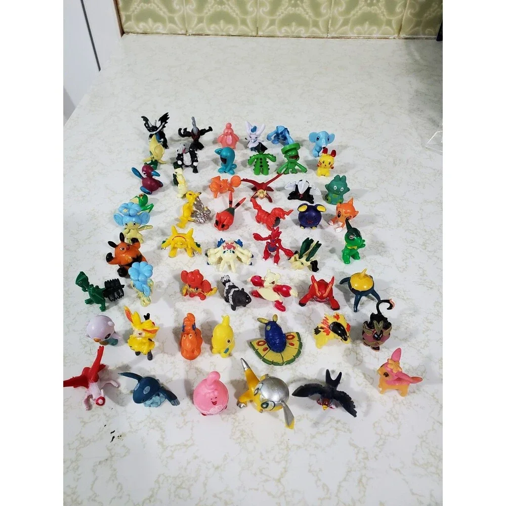 Pokemon Lot Of 50 Figures RL PK Brand Miniatures